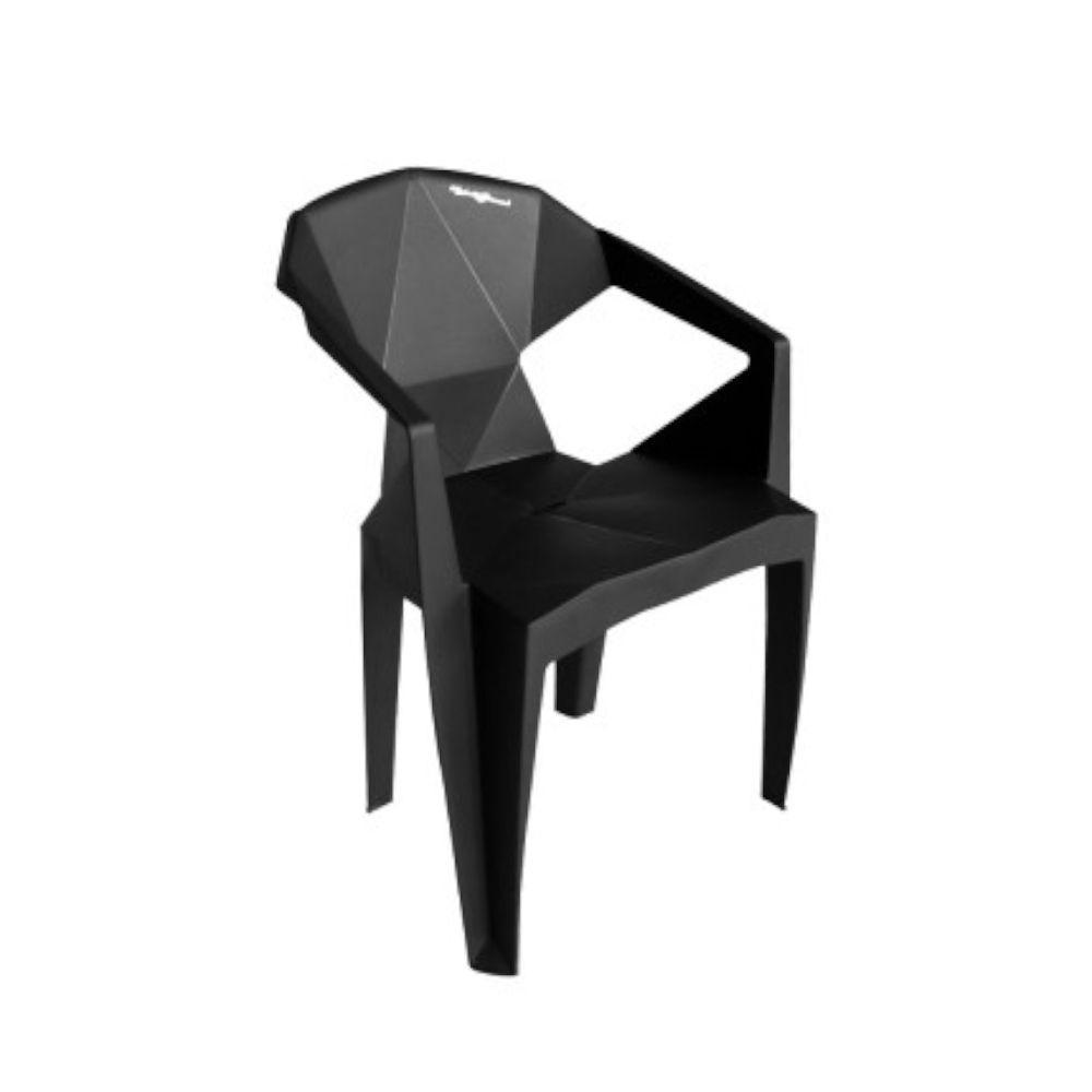 Conjunto Sala De Jantar Redonda Industrial 1,50 Com 6 Cadeiras Pretas New Alegra Marrom - 4