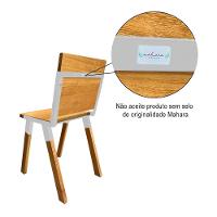 Conjunto Mesa Industrial Bernardo Madeira Maciça 2,00mx90cm C- Ferragem Branca E 6 Cadeiras Detroit Marrom - 3