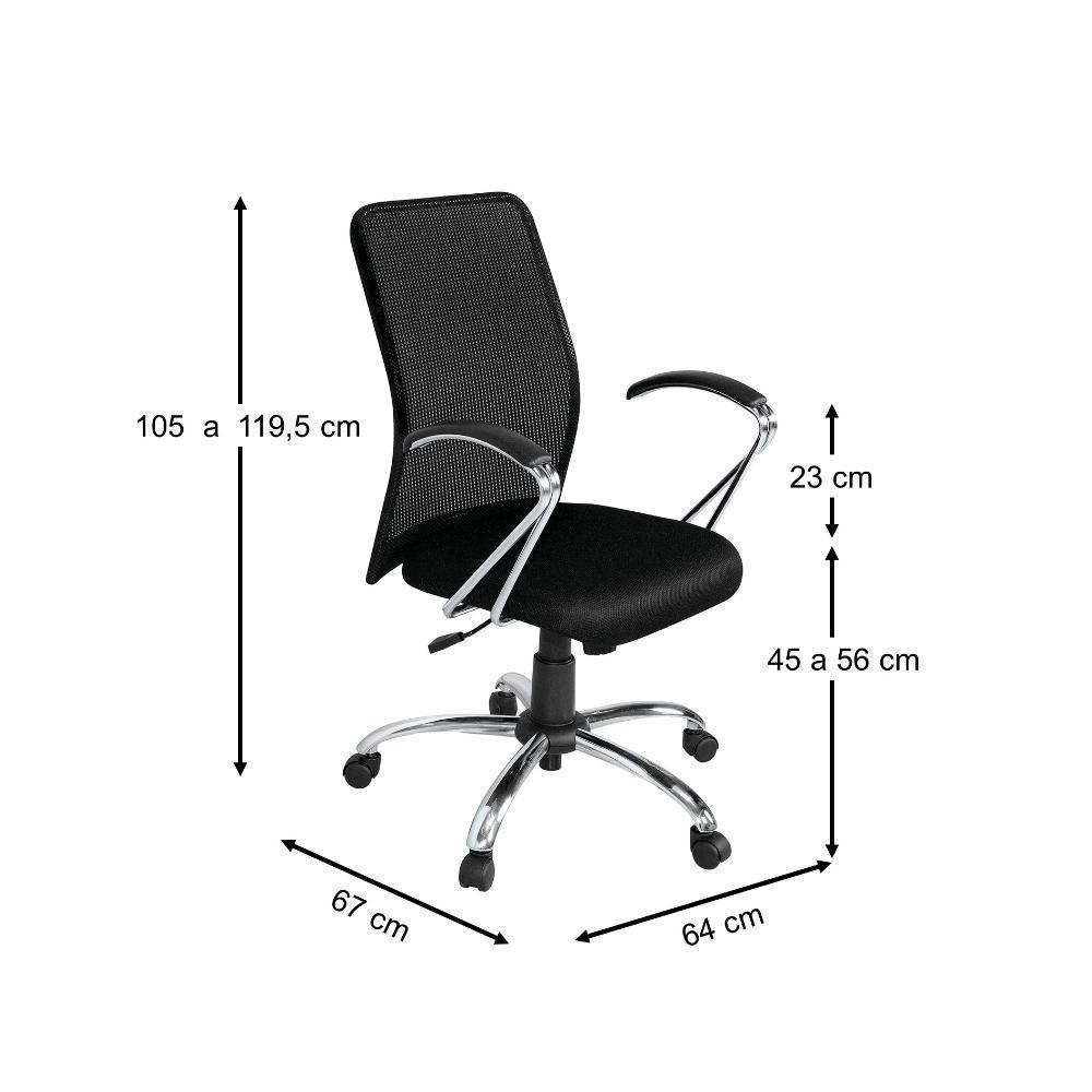 Cadeira Diretor Pleno Giratória Plus Base Cromada - 2