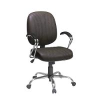 Cadeira Diretor Max Giratória Plus Base Cromada - 1