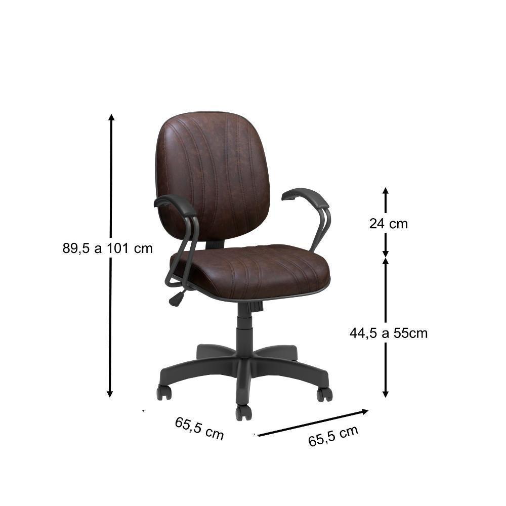 Cadeira Diretor Max Giratória Plus Base Preta - 2