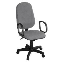 Cadeira Presidente Giratória Braço Corsa Cinza - 1