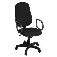 Cadeira Presidente Giratória Braço Corsa Preta - 1