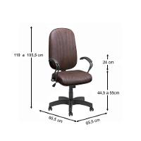 Cadeira Presidente Max Giratória Plus Base Preta - 2