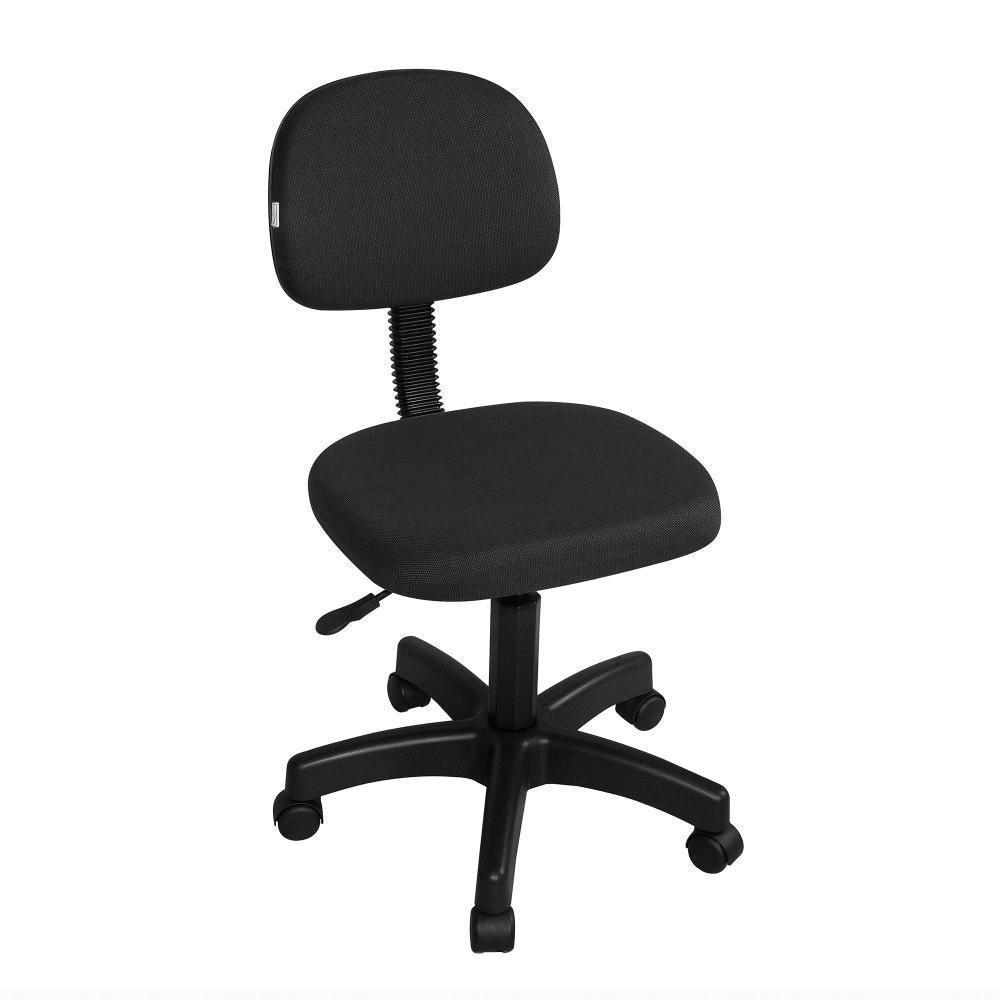 5 Cadeiras Secretária Top Giratória Plus Preto - 1