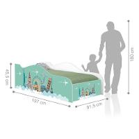 Cama Fun Viagem Pelo Mundo Solteiro Com Colchão - 5