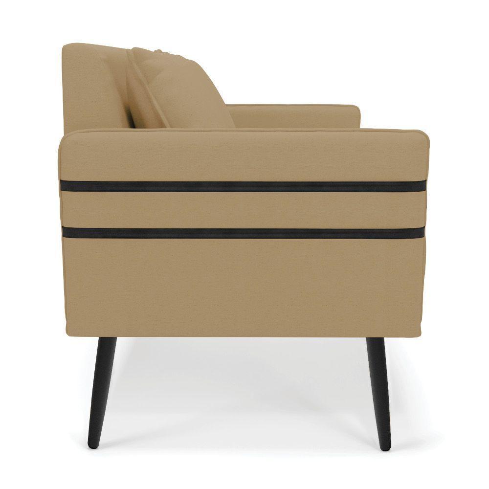 Namoradeira 02 Lugares Mari Linho De Ferro A32 Palha - 6