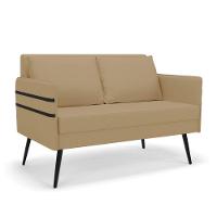 Namoradeira 02 Lugares Mari Linho De Ferro A32 Palha - 1