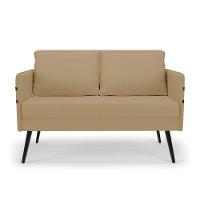 Namoradeira 02 Lugares Mari Linho De Ferro A32 Palha - 7