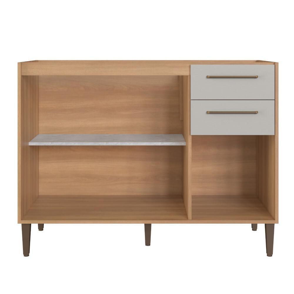 Balcão Pia 120cm 3 Portas E 2 Gavetas Delmarco Jade  - 2