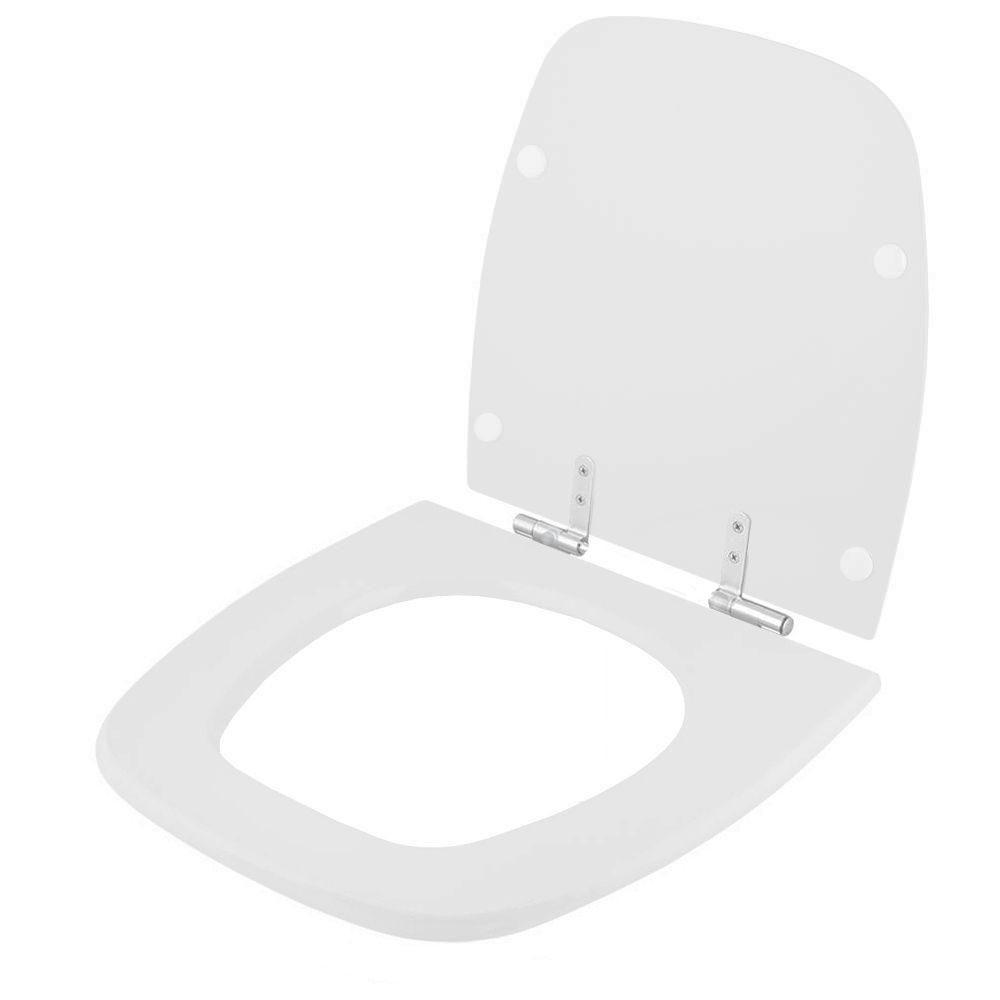 Tampa De Vaso Sanitário Com Amortecedor Angra Branco Para Bacia Logasa - 4