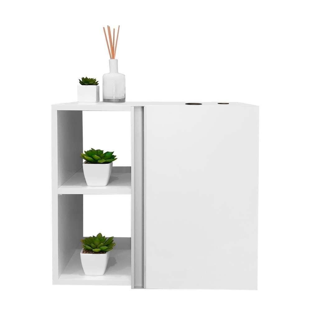 Conjunto Gabinete Para Banheiro Branco 55cm Sem Cuba Harpia - 1