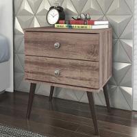 Mesa De Cabeceira Retrô 2 Gavetas - 1
