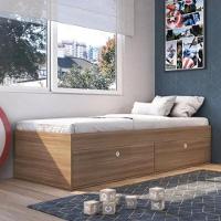 Quarto Juvenil C- Cama 80 E Mesa De Cabeceira Tokio - 1