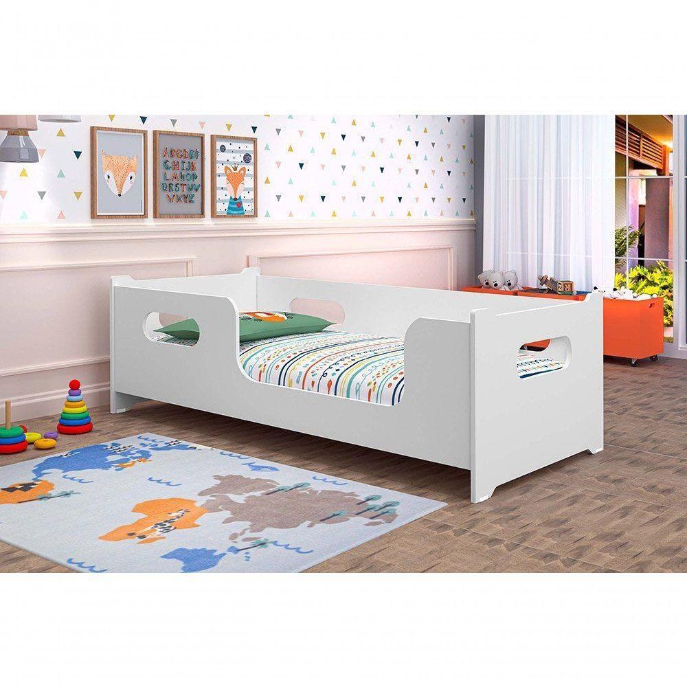 Cama Infantil Encanto Branca Com Colchão Gabrielli - 1