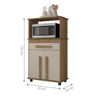 Multiuso Com 2 Portas Quioto Cinamomo Off White - 3