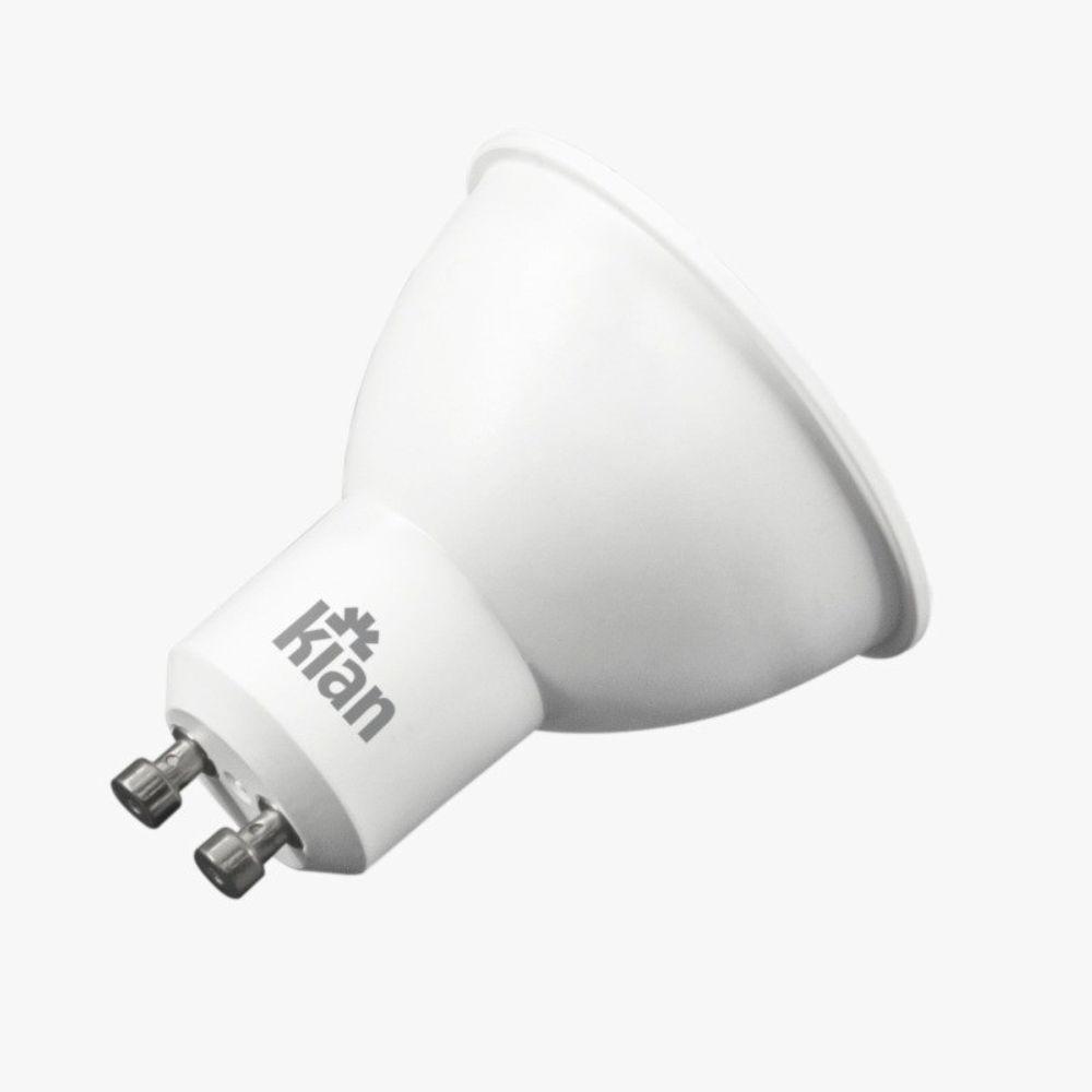 Kit 10 Lâmpadas Led Mr16 6,5w 2700k Branca Morna Bivolt - 6