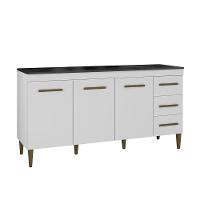 Balcão Atenas 3 Portas E 3 Gavetas Branco - 7