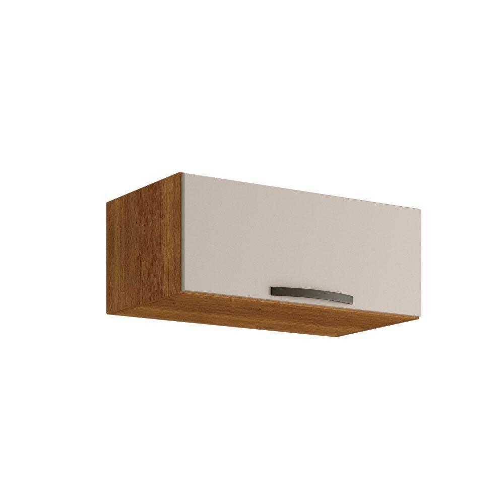 Aéreo Geladeira Valência Branco Salleto Móveis Cinamomo Com Off White - 5