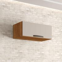 Aéreo Geladeira Valência Branco Salleto Móveis Cinamomo Com Off White - 1