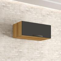 Aéreo Geladeira Valência Branco Salleto Móveis Carvalho Com Grafite - 1