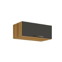 Aéreo Geladeira Valência Branco Salleto Móveis Carvalho Com Grafite - 6