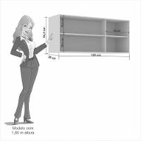 Aéreo Triplo Valência Branco Salleto Móveis Cinamomo Com Off White - 7