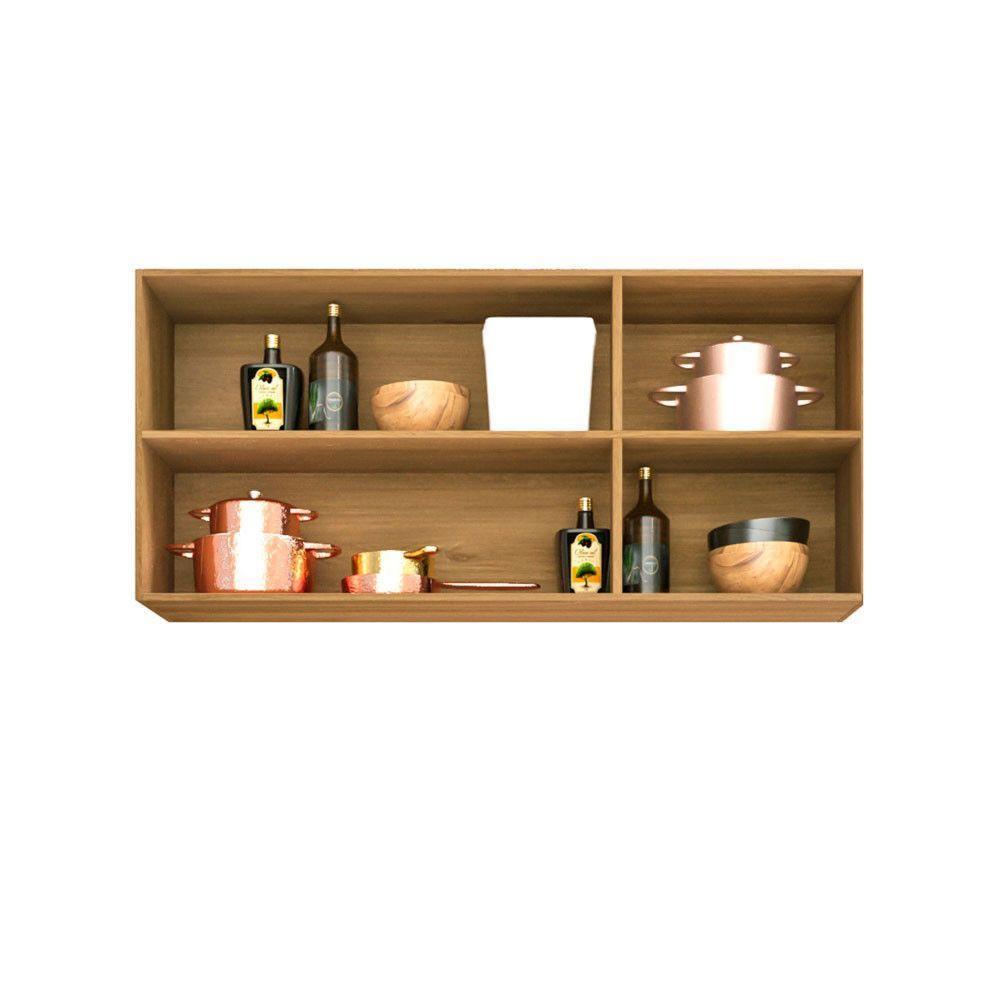 Aéreo Triplo Valência Branco Salleto Móveis Carvalho Com Grafite - 5