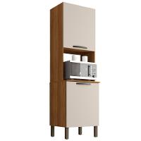 Cozinha Torre Quente Valência Branco Salleto Móveis Cinamomo Com Off White - 7