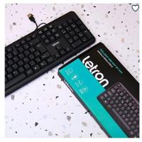 Teclado Usb Letron Day By Day Preto Ergonomico Km 1801 - 2