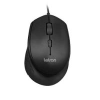 Mouse Usb Letron Office Job Preto 4d Ergonomico - 1
