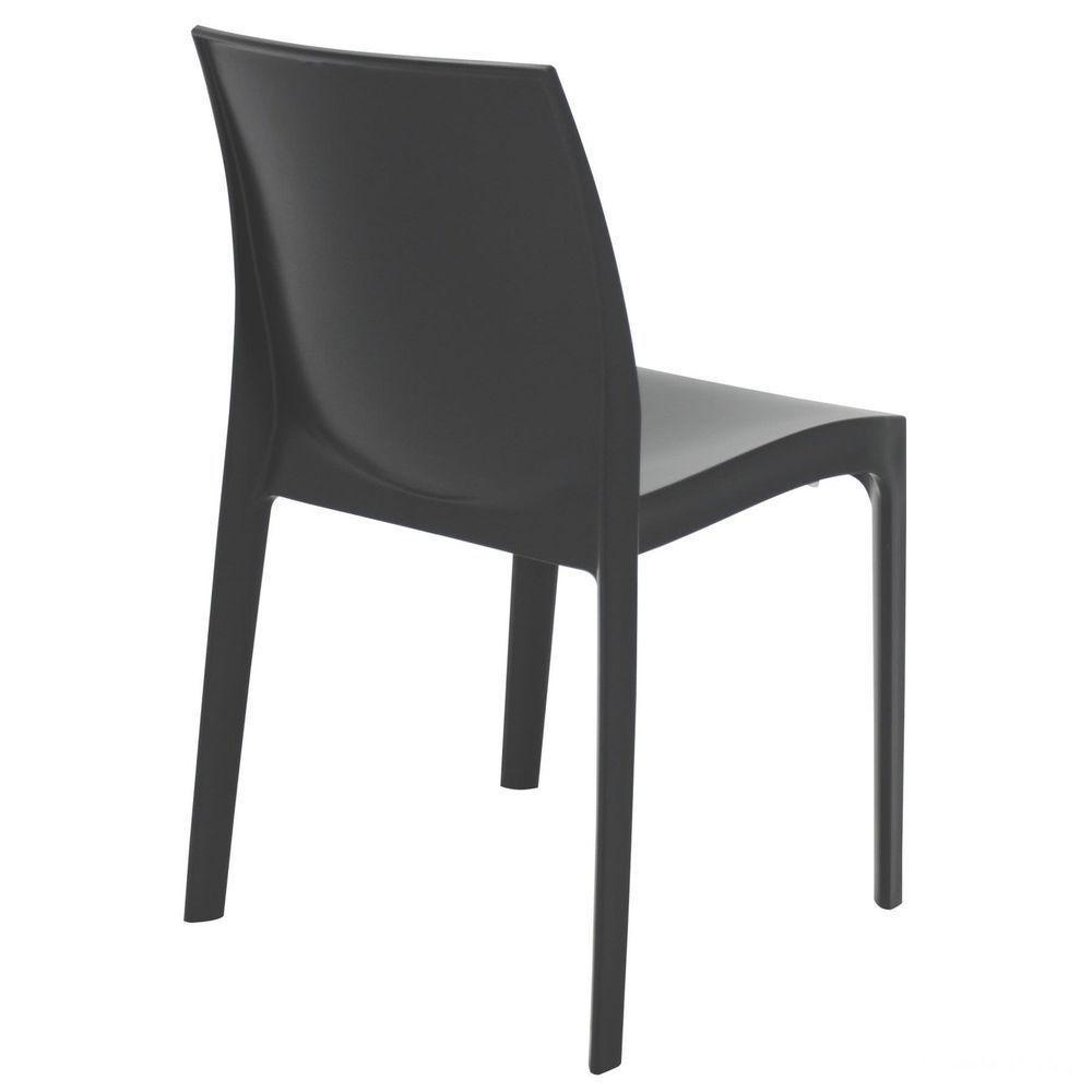 Cadeira Tramontina Alice Satinada Sem Braços Em Polipropileno Preto Tramontina - 7