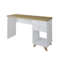 Mesa Para Quarto Retrô 2 Gavetas New Jersy Olmo Branco - 11
