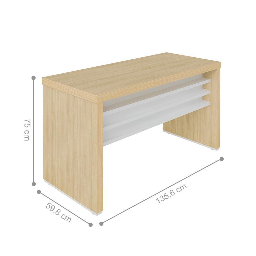 Jogo Gaveteiro E Escrvaininha Endfield Carvalho Branco - 2