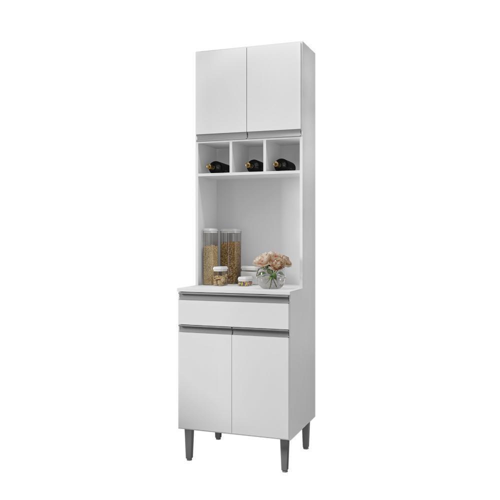 Armário De Cozinha 4 Portas Catanzaro Branco - 3