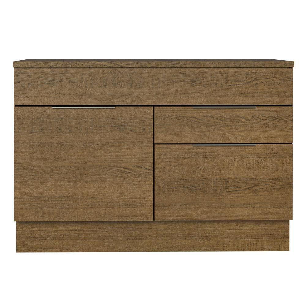 Balcão Gabinete De Pia 120 Cm 1 Portas E 2 Gavetas (com Tampo) Rustic Stella Madesa Rustic - 2