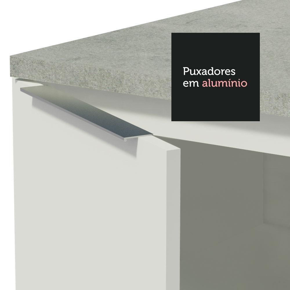 Balcão Gabinete De Pia 120 Cm 1 Portas E 2 Gavetas (com Tampo) Branco Stella Madesa Branco - 8