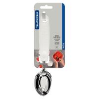 Concha Para Sorvete Tramontina Utilitá Em Zamak Cromado Com Cabo De Polipropileno Branco Tramontina