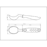 Concha Para Sorvete Tramontina Utilitá Em Zamak Cromado Com Cabo De Polipropileno Branco Tramontina - 5