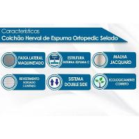 Cama Box Baú Solteiro: Colchão Anatômico Herval D28 / AG65 Ortopedic Black + Base CRC Suede Black(88x188) - 5