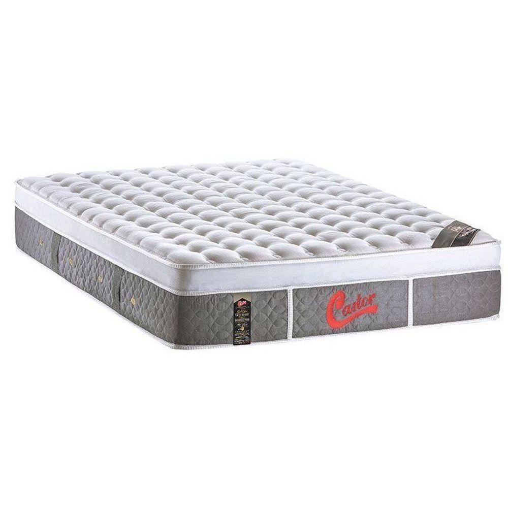 Colchão Queen Molas Ensacadas  Pocket Gold Star Light Stress Oxygen Plush Euro Pillow (158x198x34) - Castor - 1