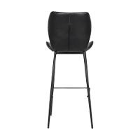 Kit 6 Banquetas Alta Com Encosto Para Bancada Cozinha Penha R02 Sintético Preto - Mpozenato - 5