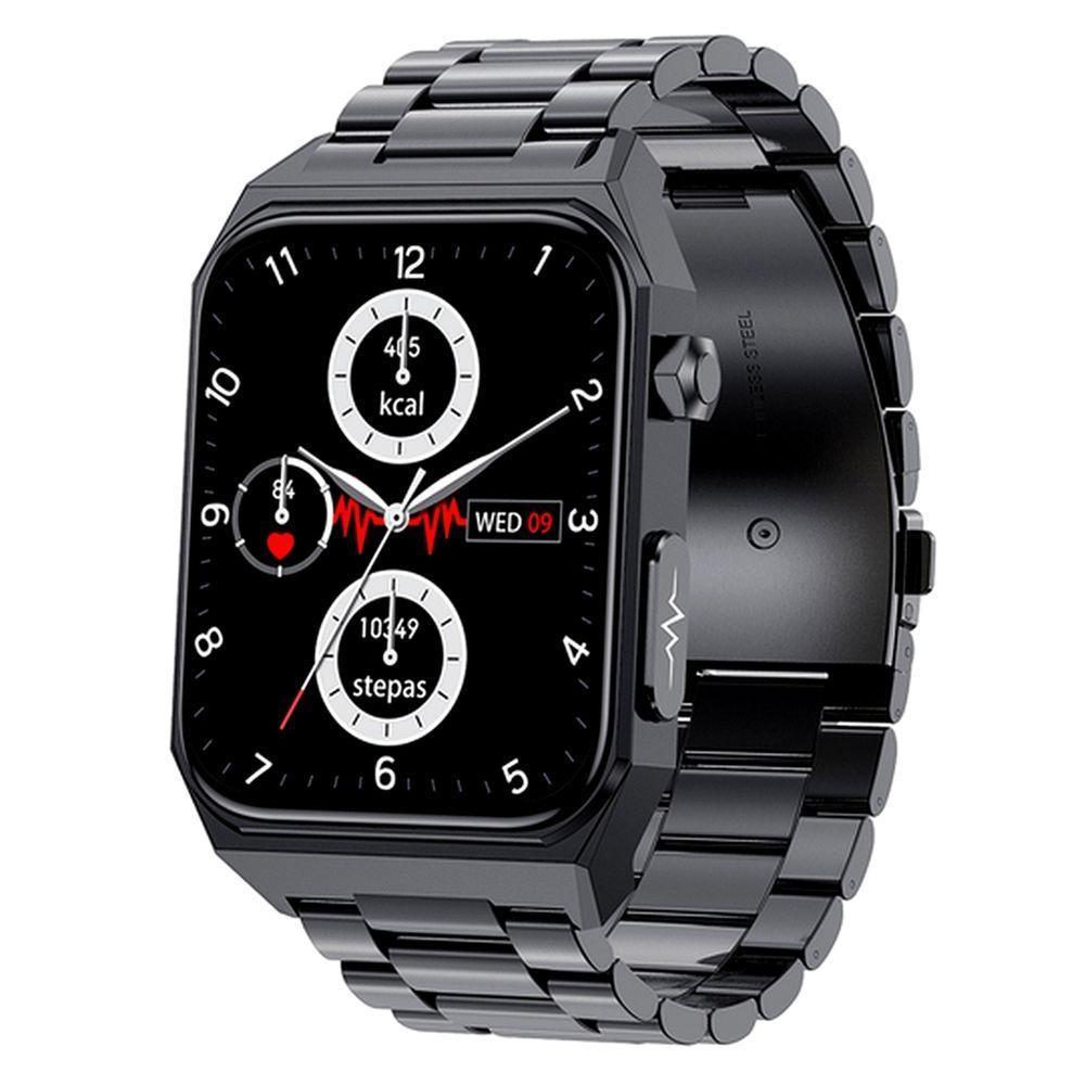 Relógio Inteligente North Edge 1,9 Polegadas Ecg+ppg Monitor Saúde Preto Metal - 1