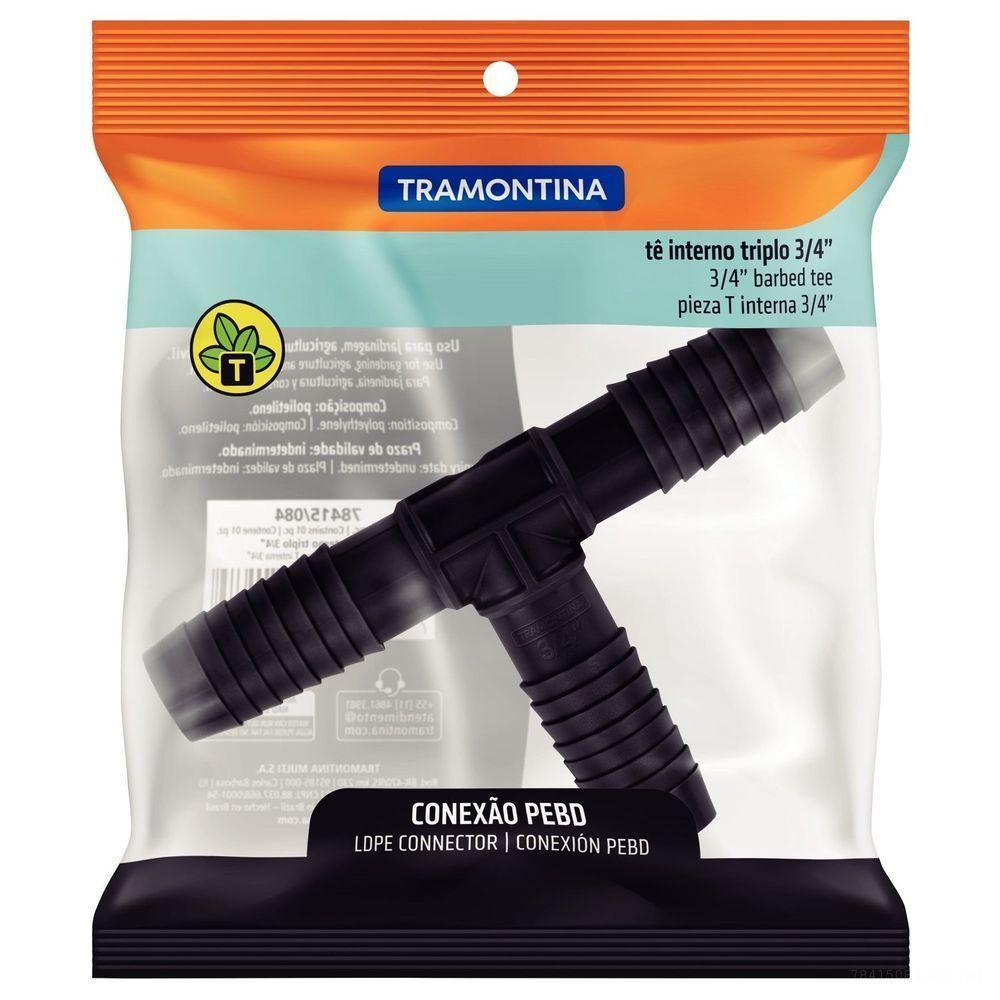 Conexão T Interna Tripla 3-4" Tramontina Para Mangueiras Tramontina - 2