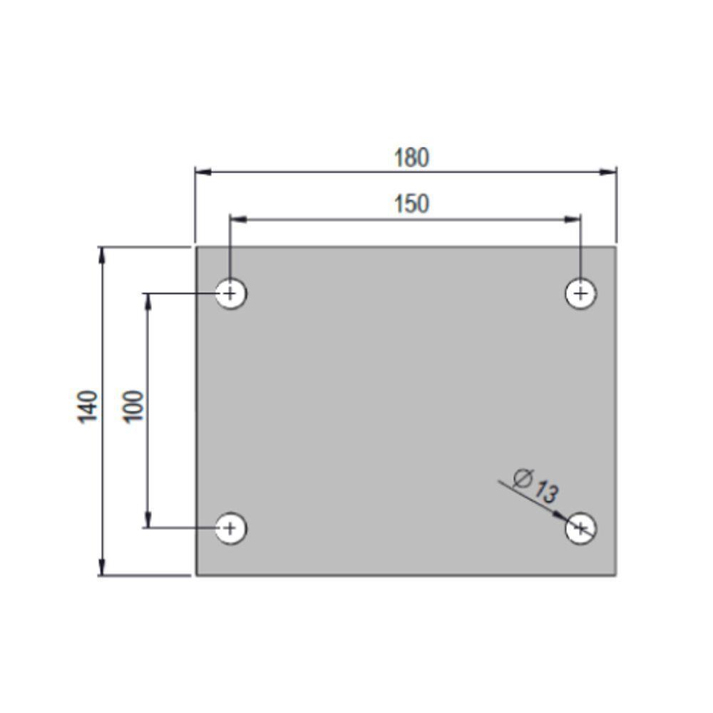 Rodizio Giratório Carga Pesada 12x3 Pol. Roda De Ferro Sem Freio 1.400 Kg - 2