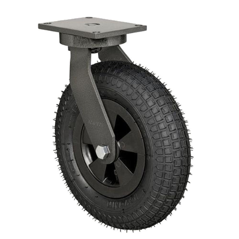 Rodizio Pneumático Fixo 350-8 Carrinho De Carga 4 Lonas Schioppa - 2