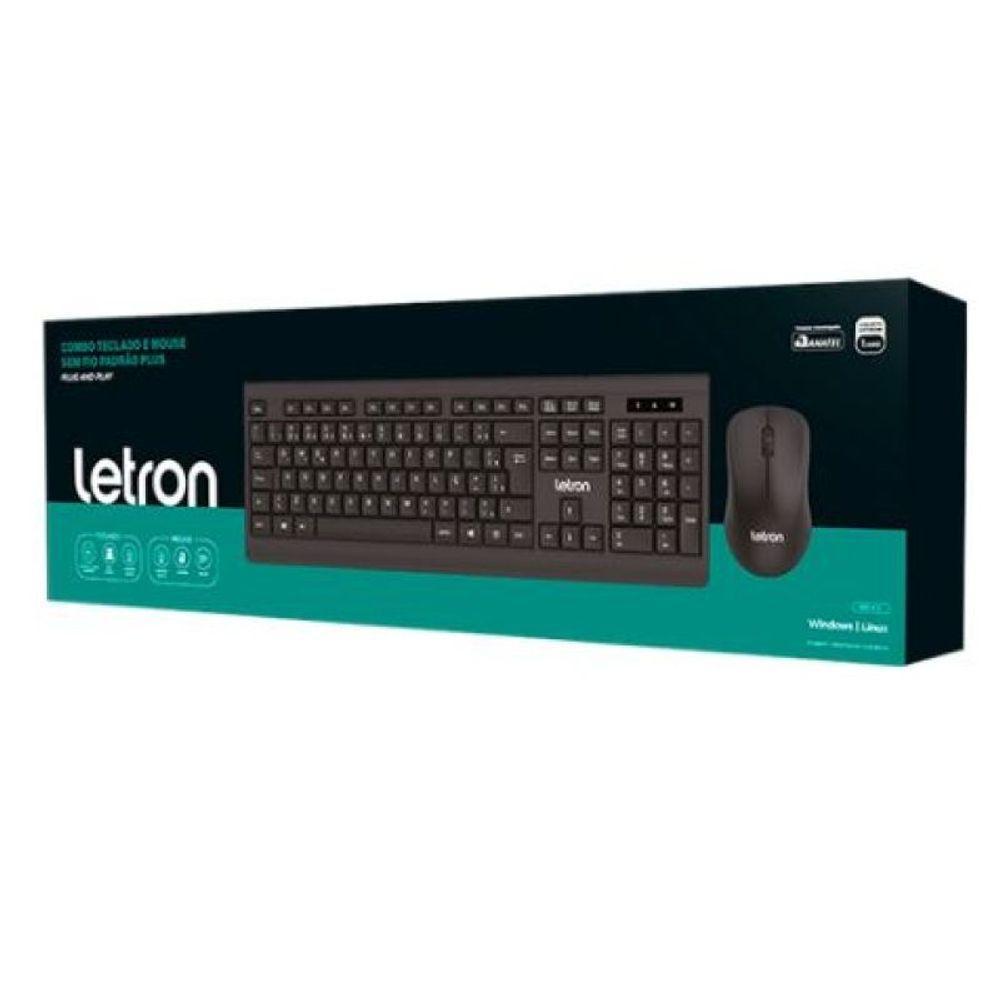Kit Teclado E Mouse Sem Fio Com 104 Teclas Mouse 3 Botoes 10 - 2