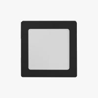 Kit 7 Painéis Sobrepor 24w Quadrado Cor Preto Branco Frio - 1