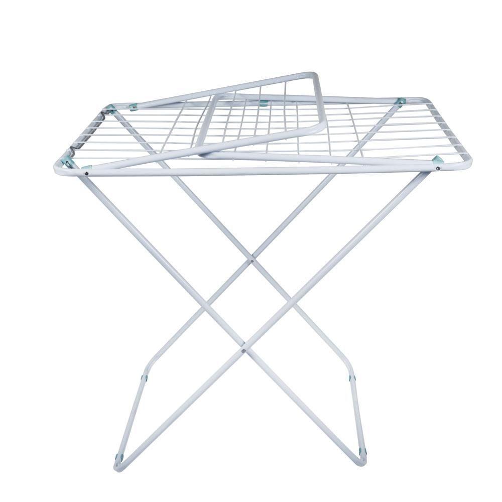 Varal Para Roupa De Chão Com Abas Maxi Retrátil Dobrável Mor Cor Branco - 7