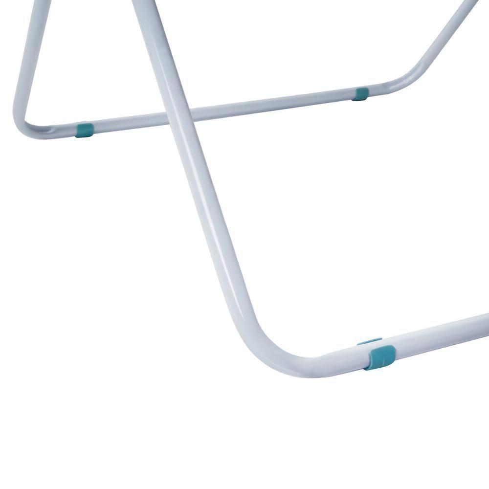 Varal Para Roupa De Chão Com Abas Maxi Retrátil Dobrável Mor Cor Branco - 11